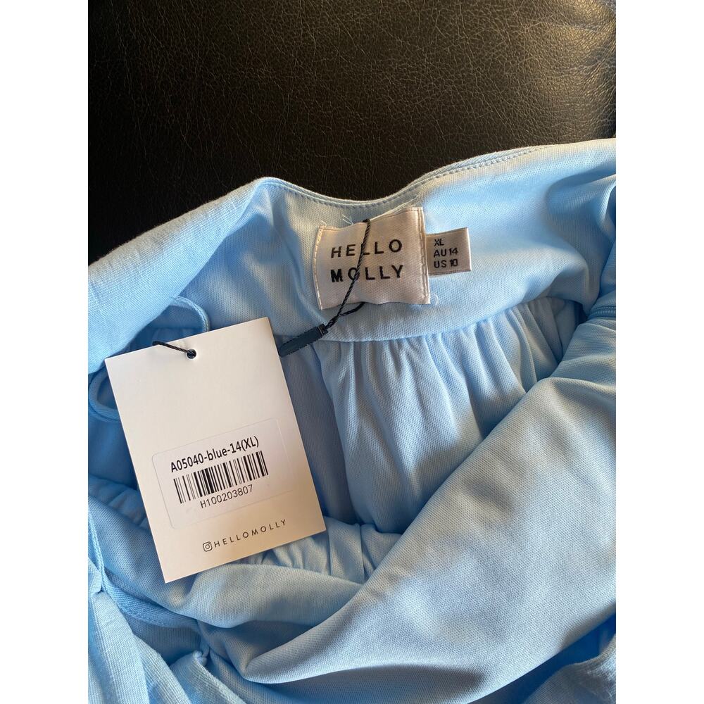 HELLO MOLLY Girly Mood Mini Dress in Blue NWT Size Women's XL - Picture 9 of 10